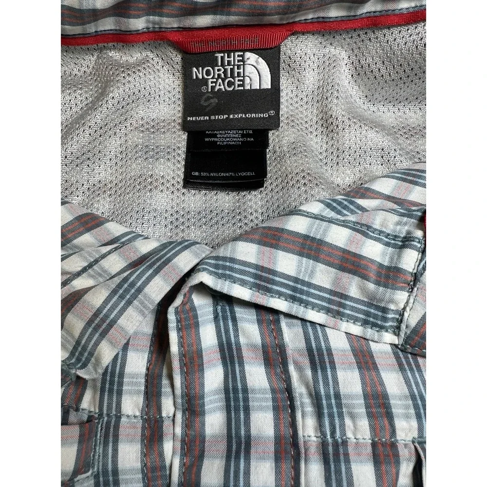 The‎ North Face Shirt Mens Large Plaid Short Sleeve Button Up Shirt Performance